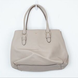Kate Spade Cove Street Airel Leather Tote Handbag | Stone Cream
